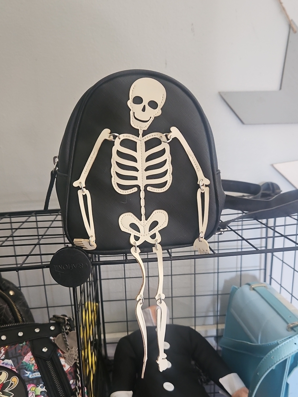 Bath And Body WorksBlack Skeleton Accent Mini Backpack